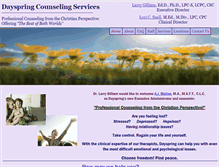 Tablet Screenshot of dayspringcounseling.org